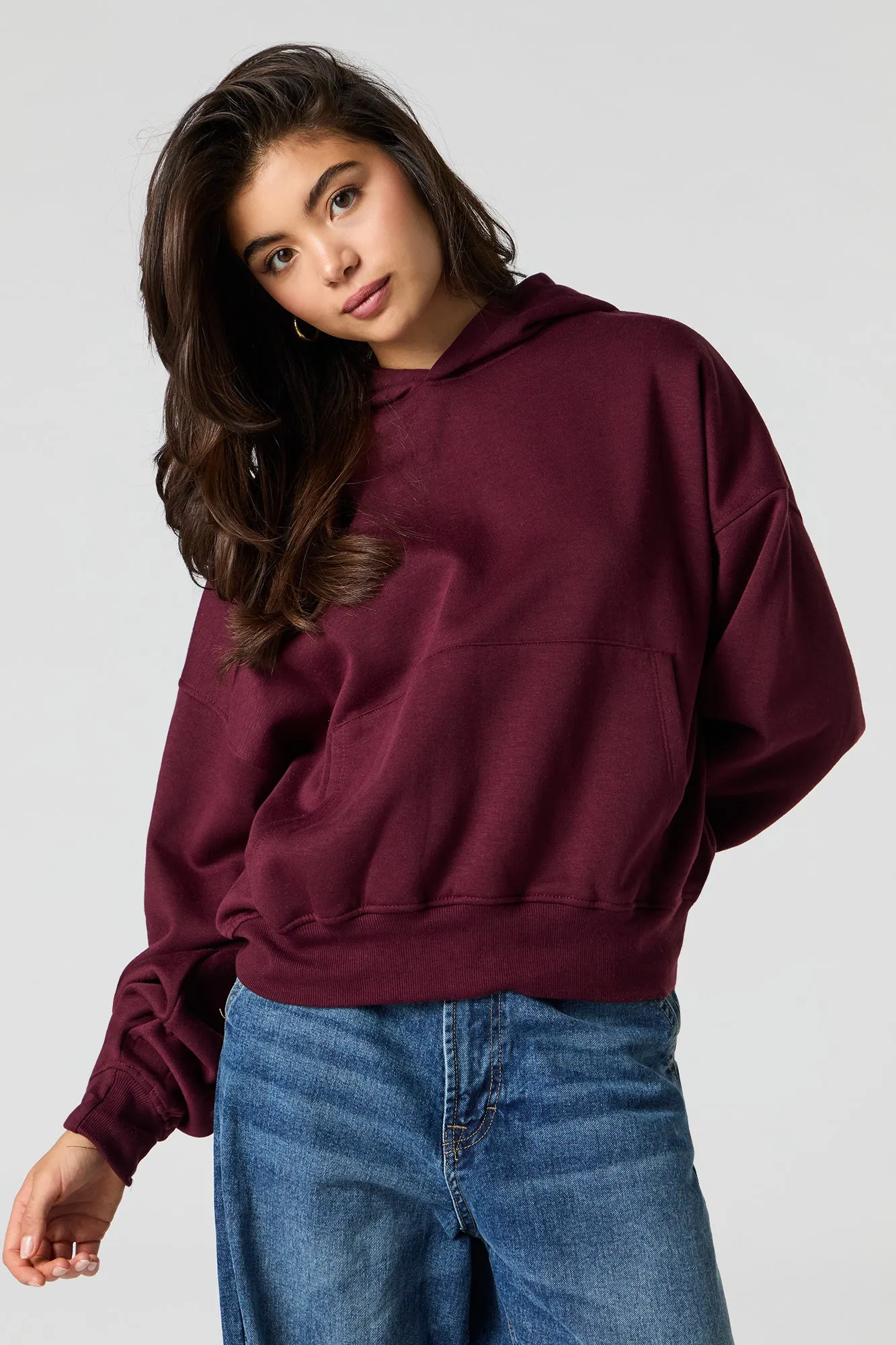 Oversized Fleece Hoodie sold by Urban Planet product image thumbnail 4