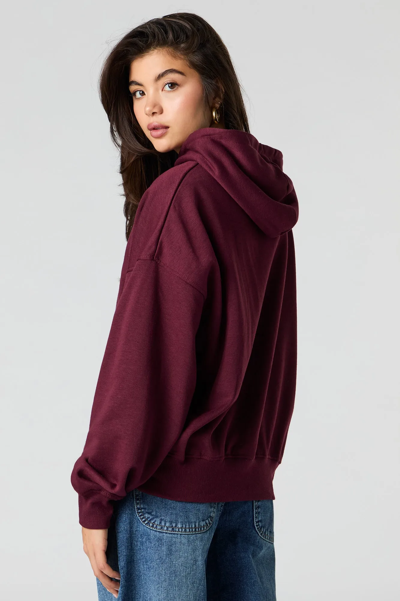 Oversized Fleece Hoodie sold by Urban Planet product image thumbnail 2