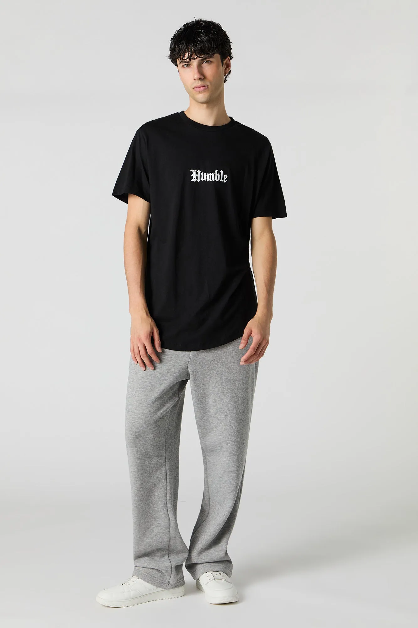 T-shirt imprimé avec ourlet arrondi sold by Urban Planet product image thumbnail 4