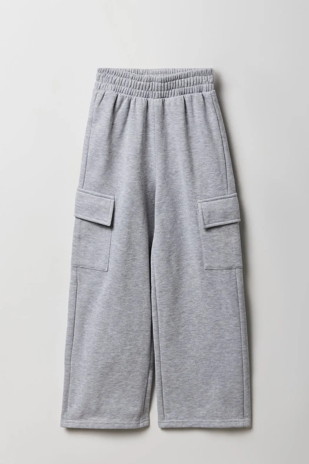 Girls Fleece Wide Leg Cargo Sweatpant sold by Urban Planet product image thumbnail 3
