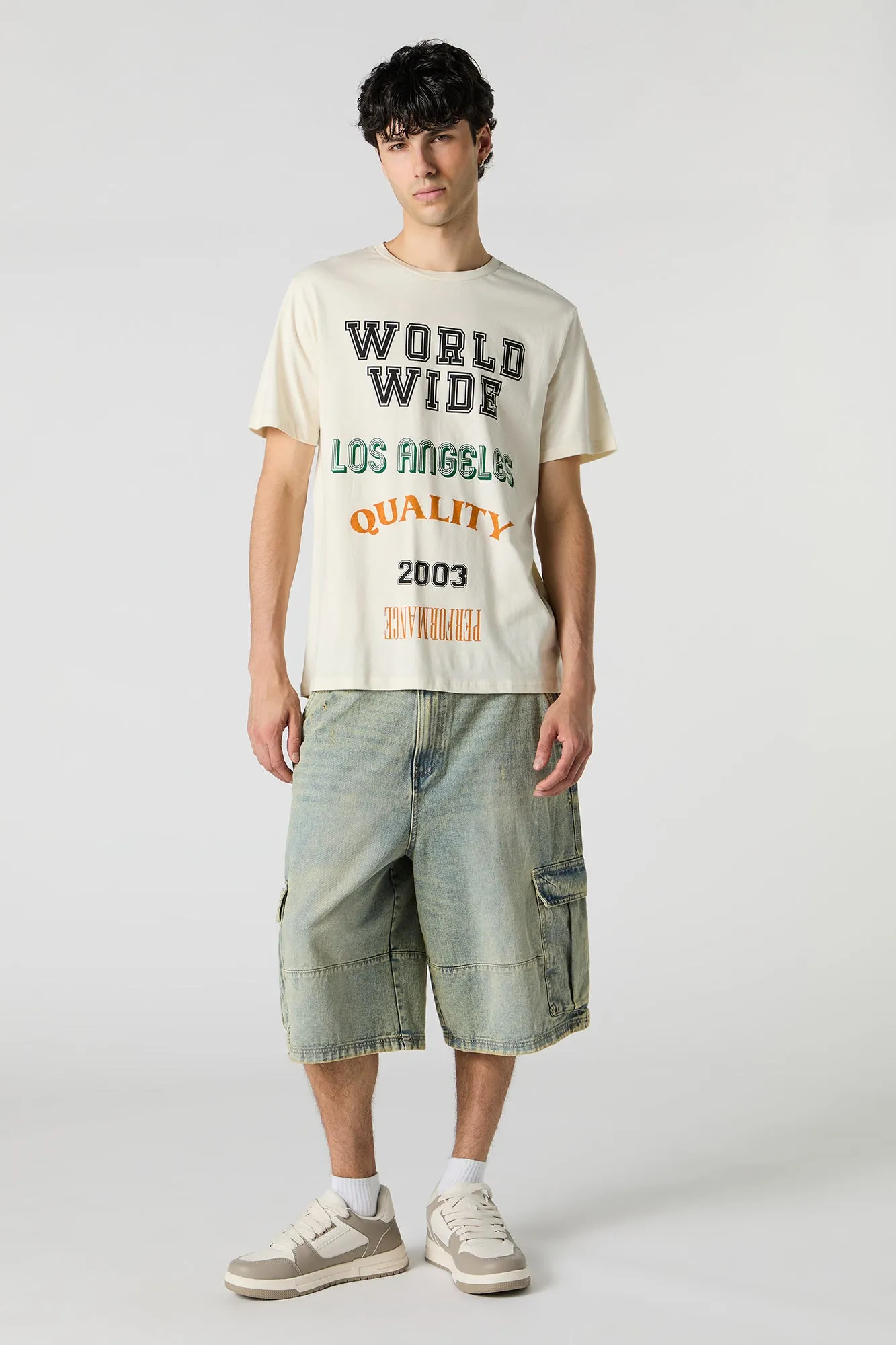 Worldwide LA Graphic T-Shirt sold by Urban Planet product image thumbnail 3