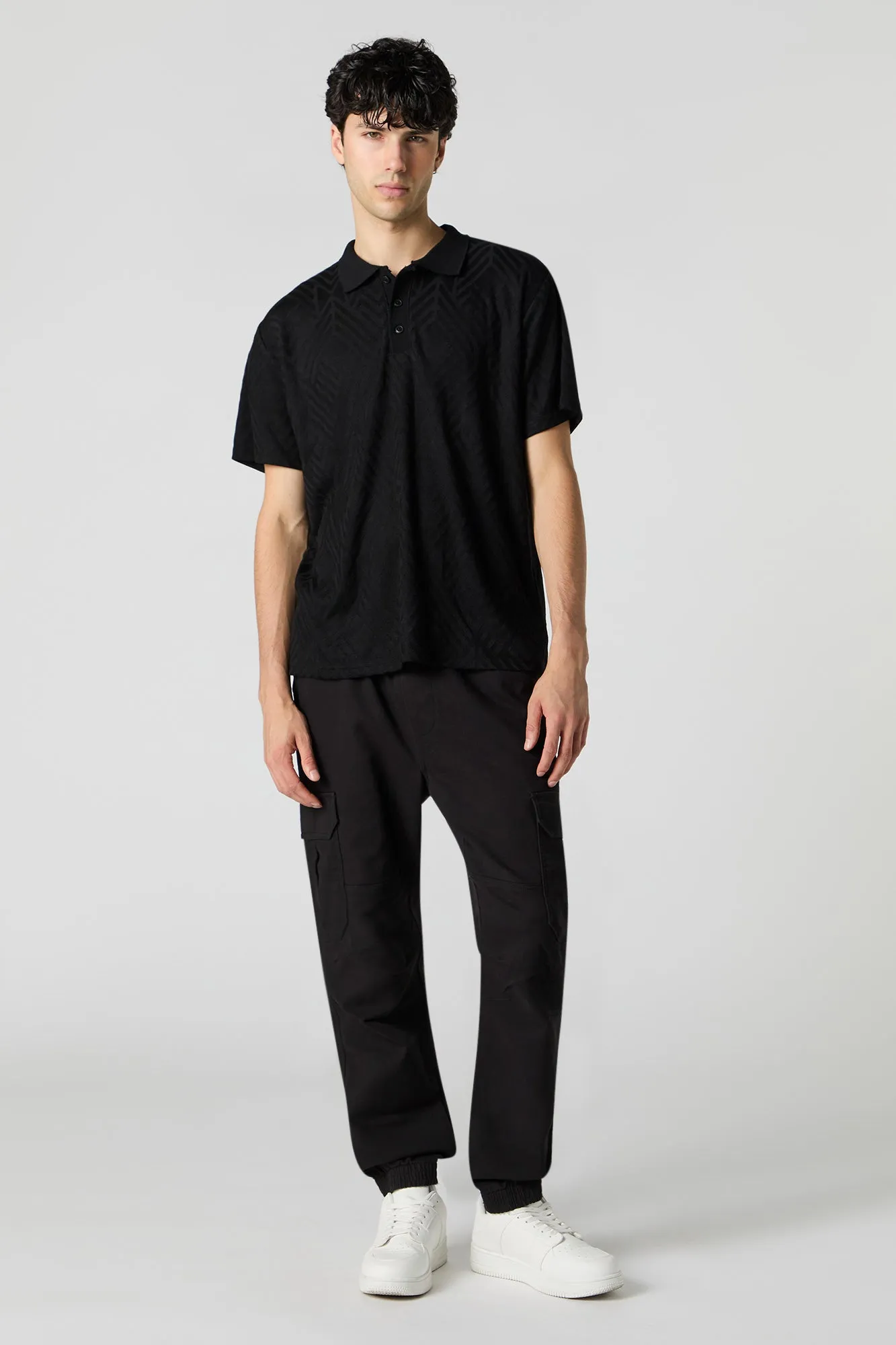 Polo en tricot avec motif géométrique sold by Urban Planet product image thumbnail 4