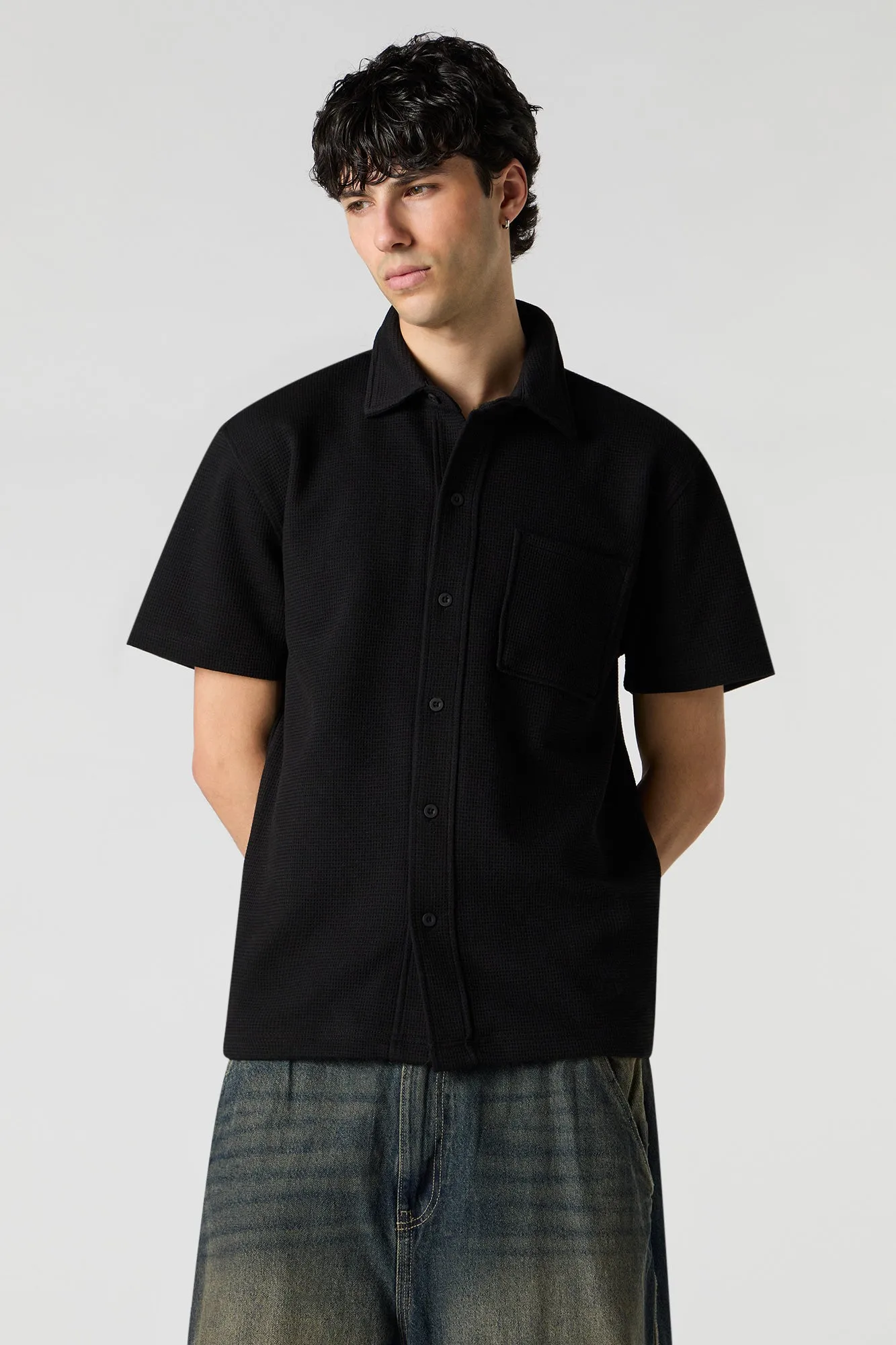 Haut boutonné texturé sold by Urban Planet product image thumbnail 2