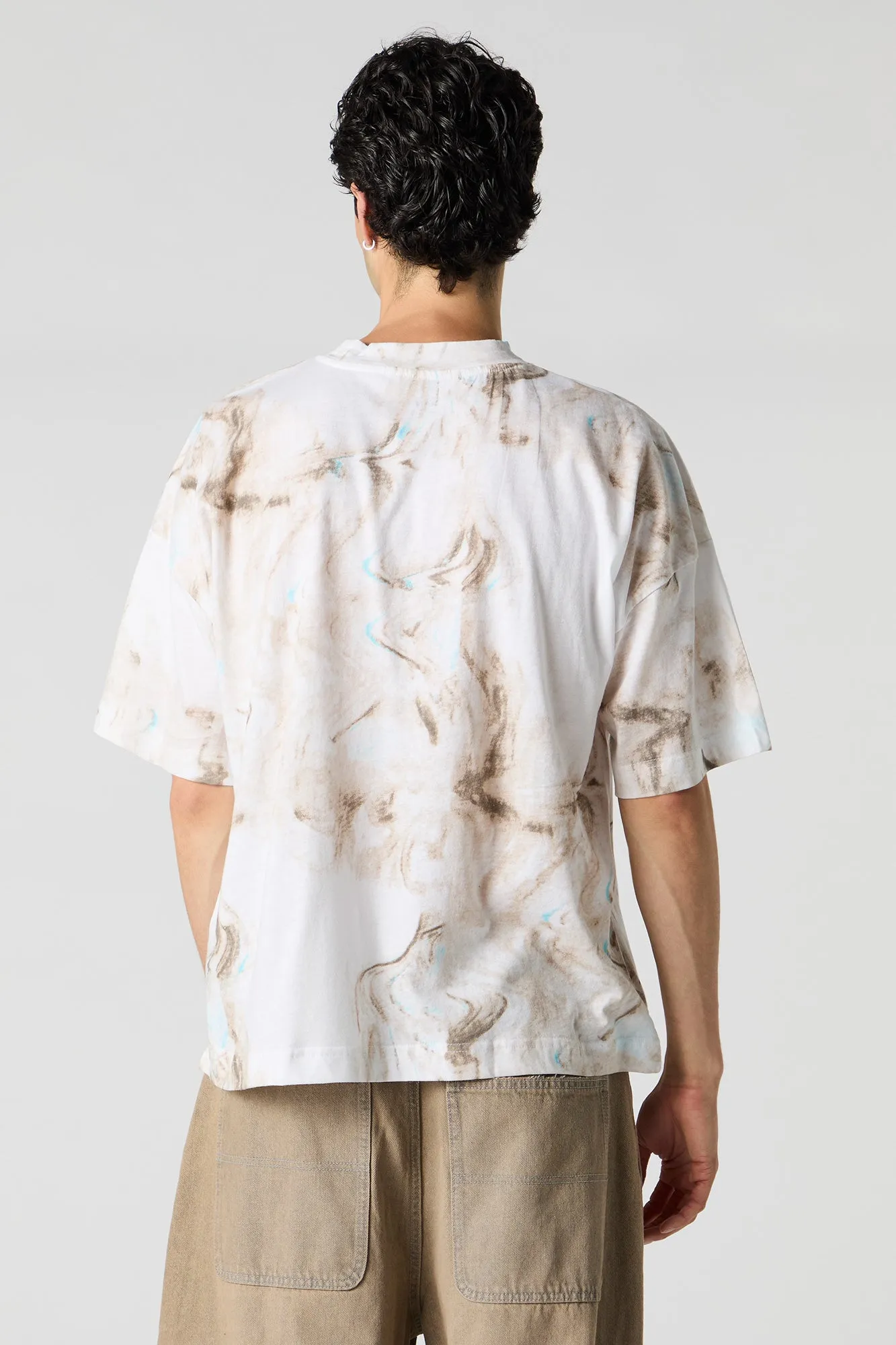 T-shirt carré marbré sold by Urban Planet product image thumbnail 2