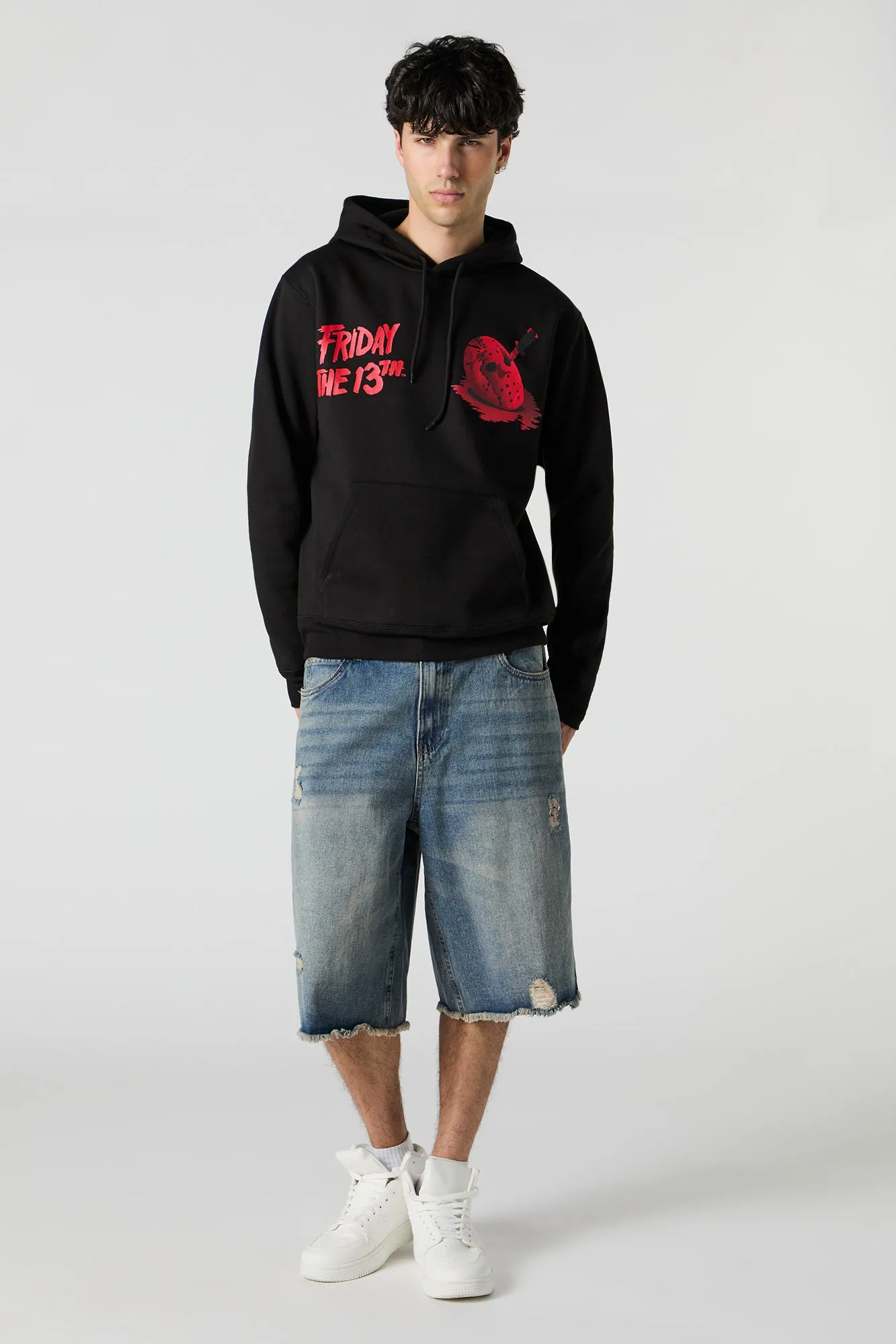 Friday the 13th Graphic Fleece Hoodie sold by Urban Planet product image thumbnail 3