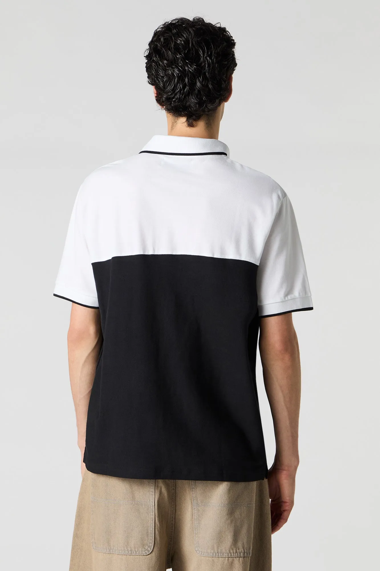 Colourblock Polo T-Shirt sold by Urban Planet product image thumbnail 5