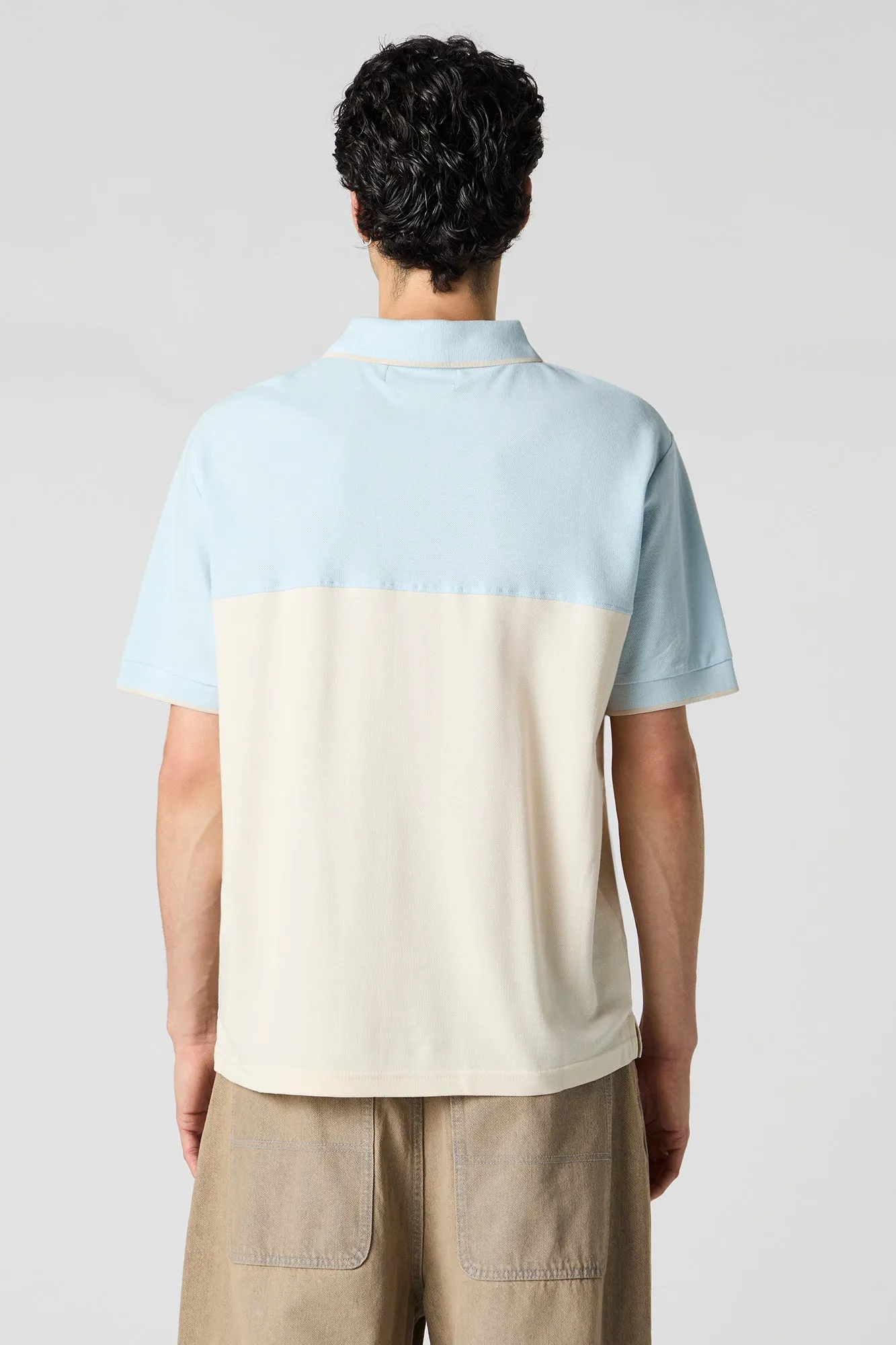 Colourblock Polo T-Shirt sold by Urban Planet product image thumbnail 2