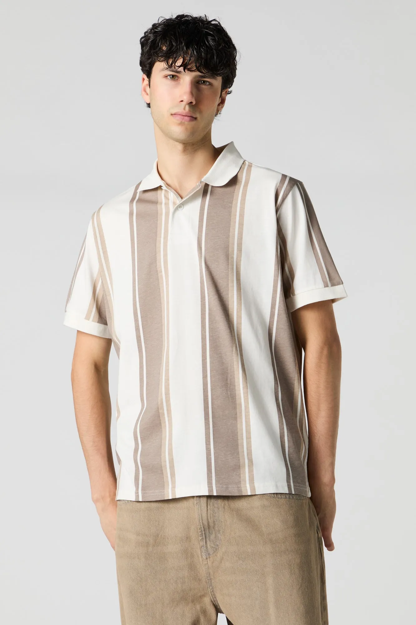 Striped Polo T-Shirt sold by Urban Planet product image thumbnail 4
