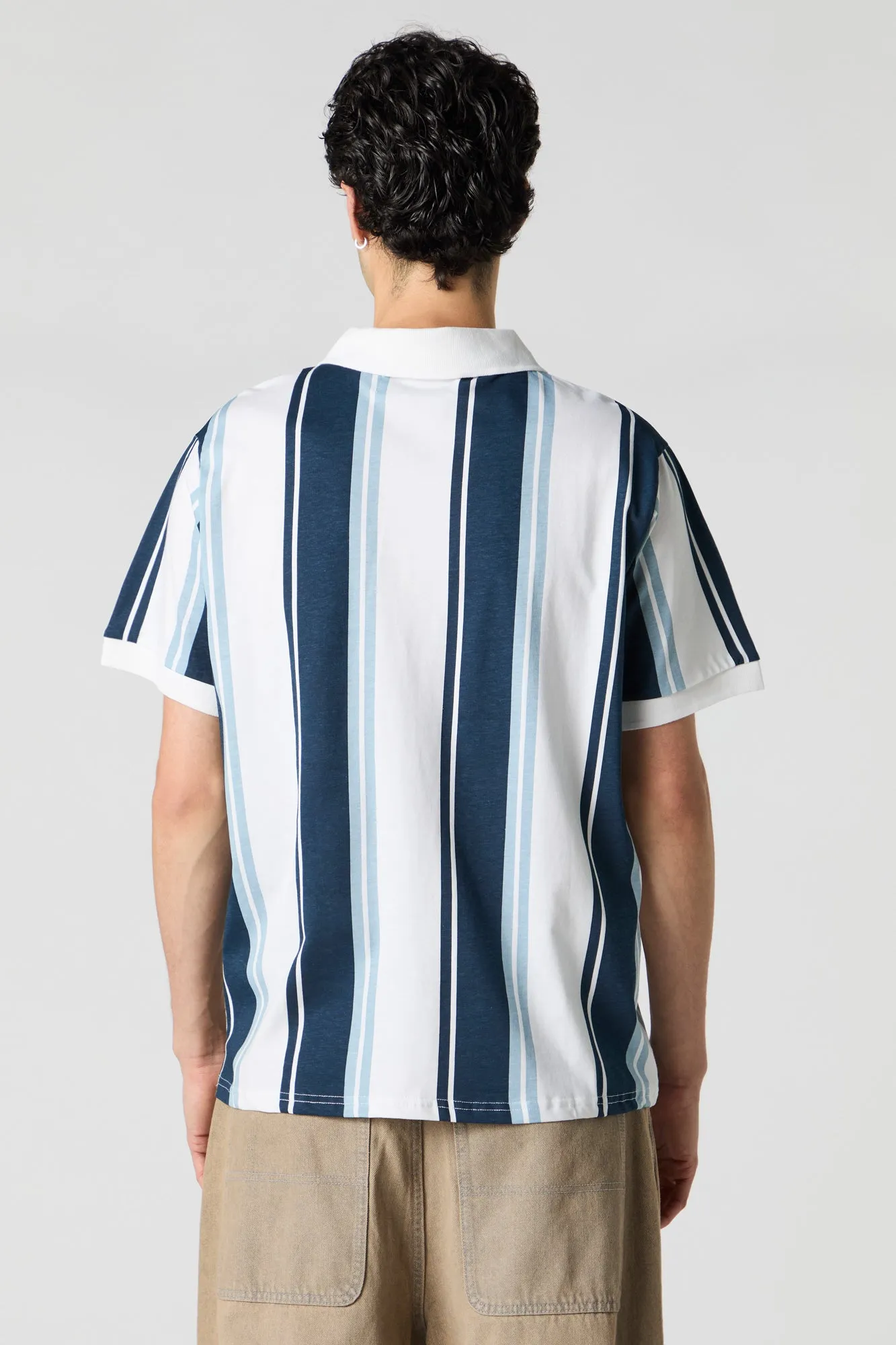 Striped Polo T-Shirt sold by Urban Planet product image thumbnail 2