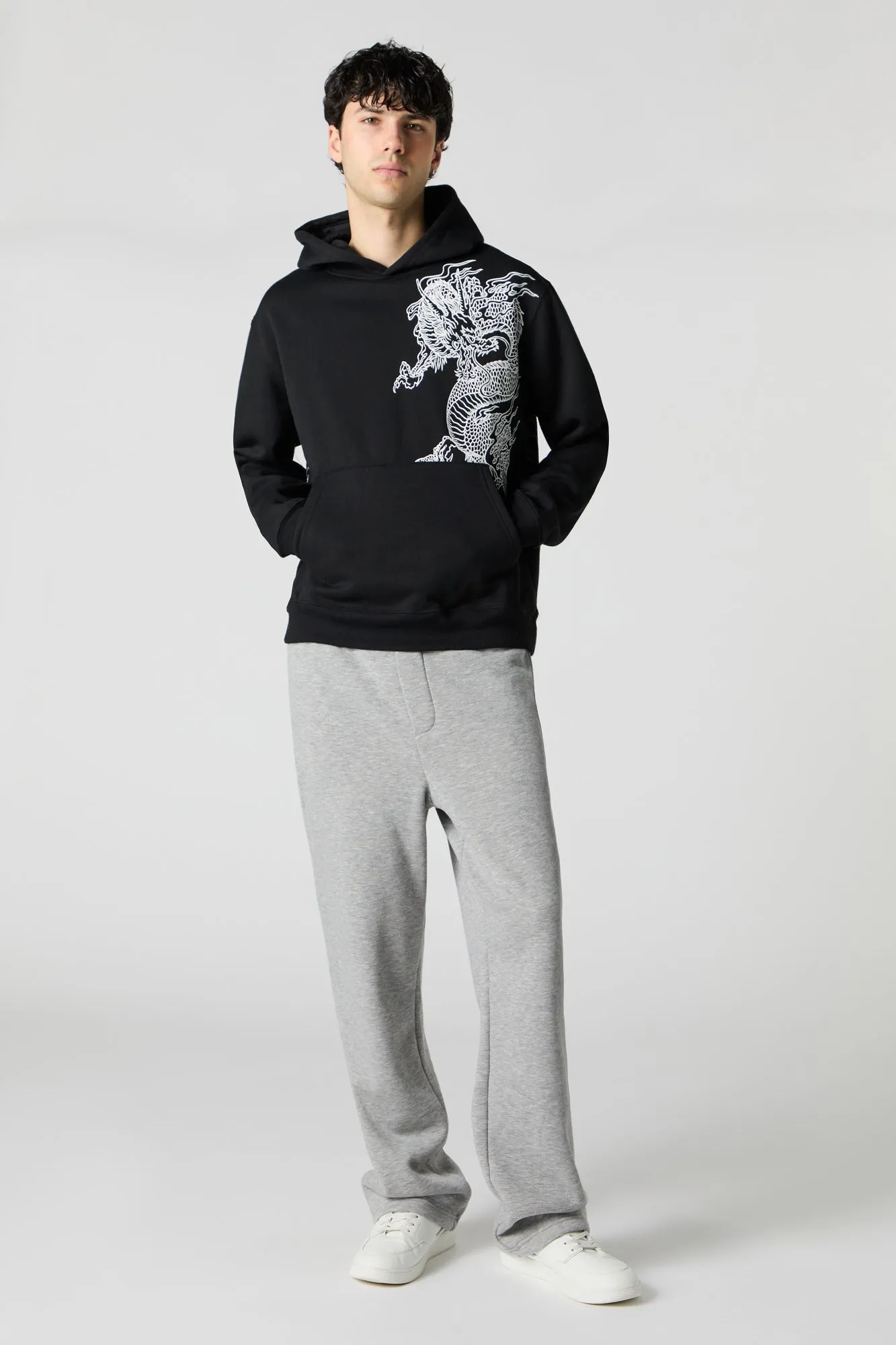 Dragon Graphic Fleece Hoodie sold by Urban Planet product image thumbnail 3