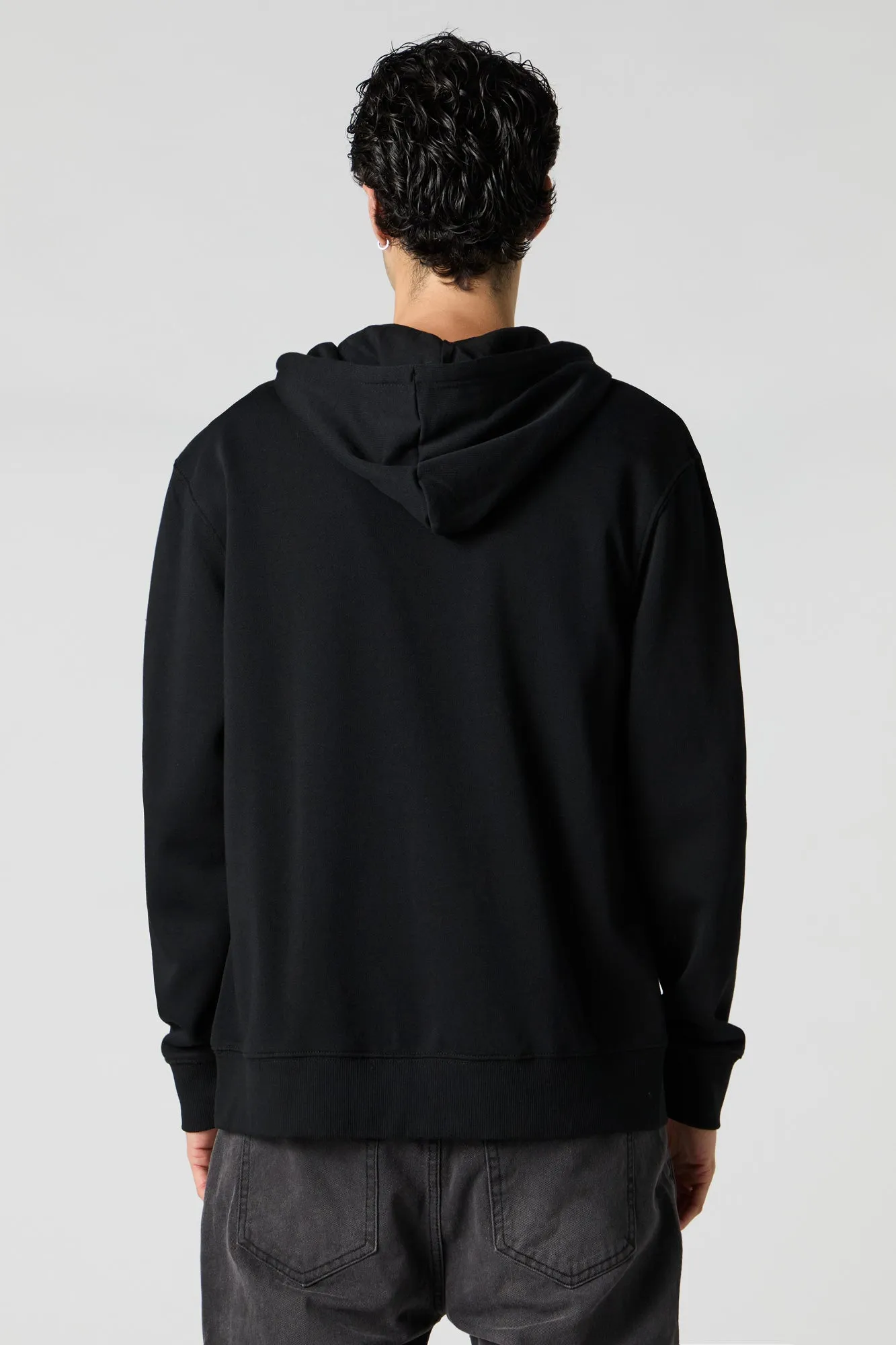 Fleece Zip-Up Hoodie sold by Urban Planet product image thumbnail 5