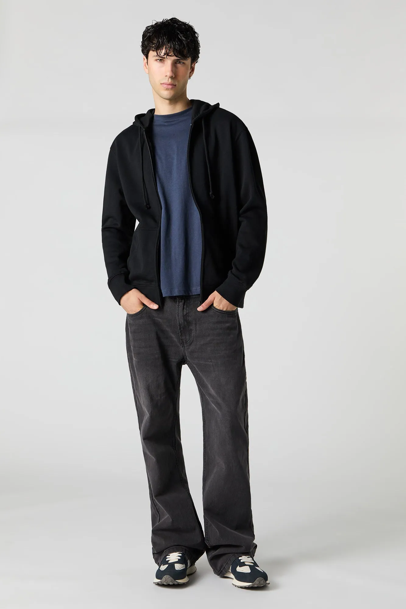 Haut à capuchon en molleton avec fermeture à glissière sold by Urban Planet product image thumbnail 4