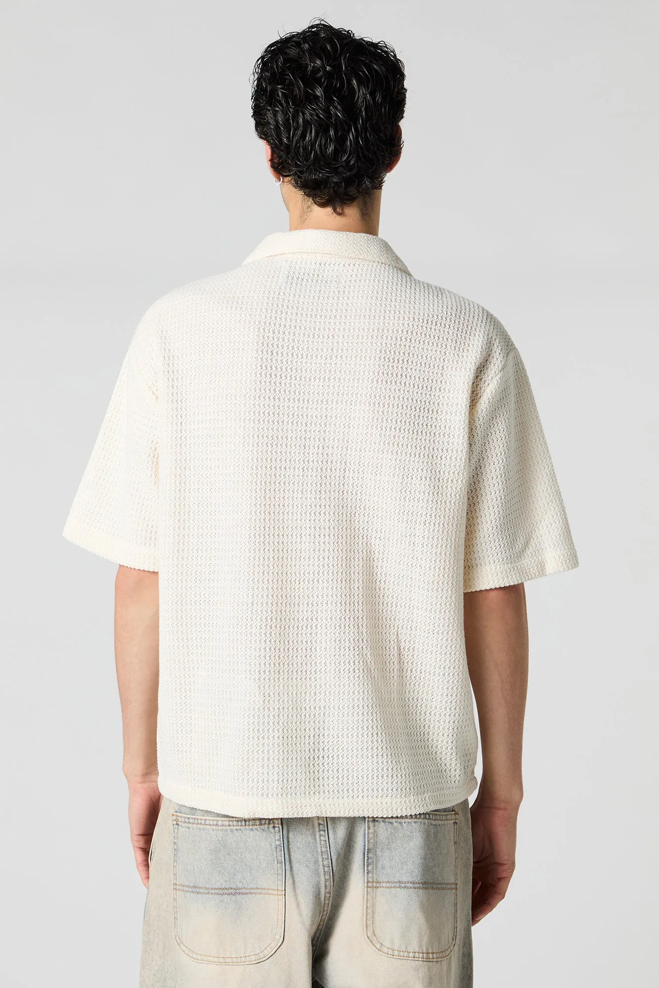 Haut carré boutonné texturé sold by Urban Planet product image thumbnail 2