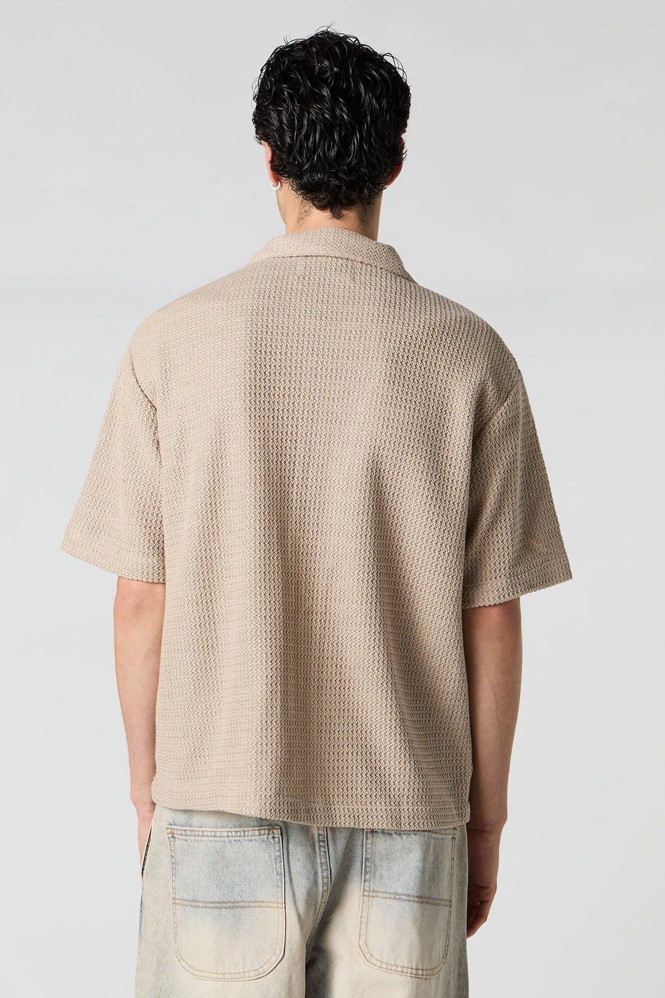 Haut carré boutonné texturé sold by Urban Planet product image thumbnail 5