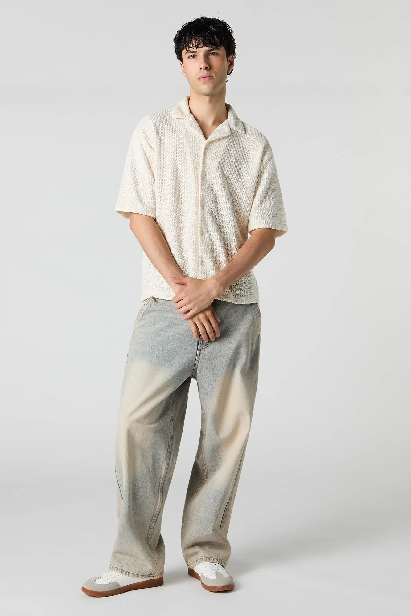 Haut carré boutonné texturé sold by Urban Planet product image thumbnail 3