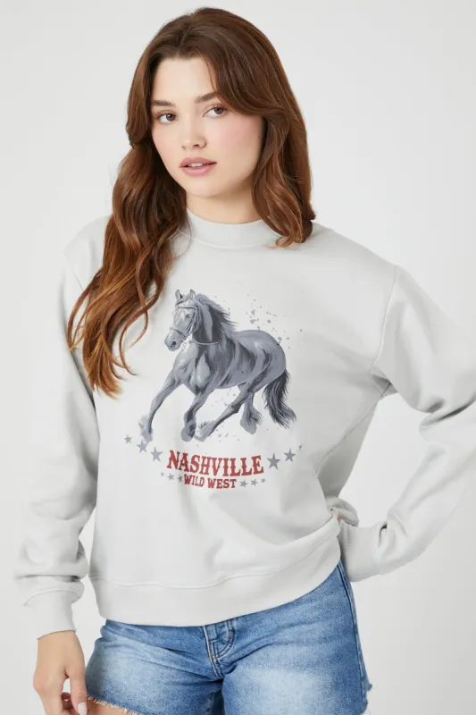 Nashville Graphic Fringe Sweatshirt sold by Urban Planet