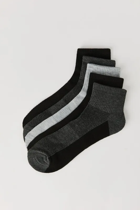 Athletic Quarter Socks (5 Pack) sold by Urban Planet