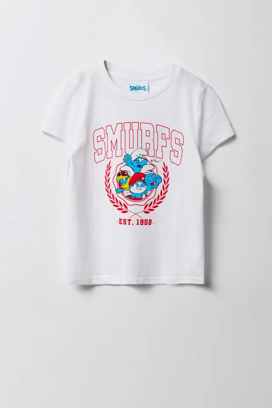 T-shirt à imprimé Smurfs pour fille sold by Urban Planet