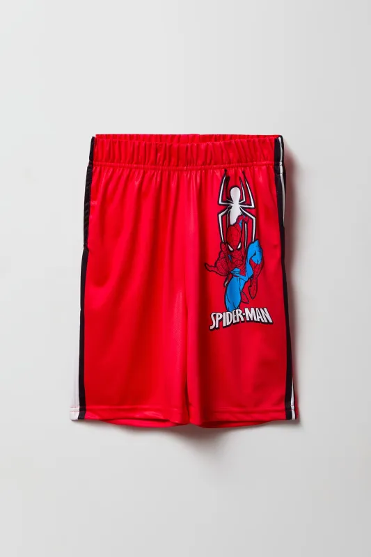 Boys Amazing Spiderman Graphic Active Short sold by Urban Planet