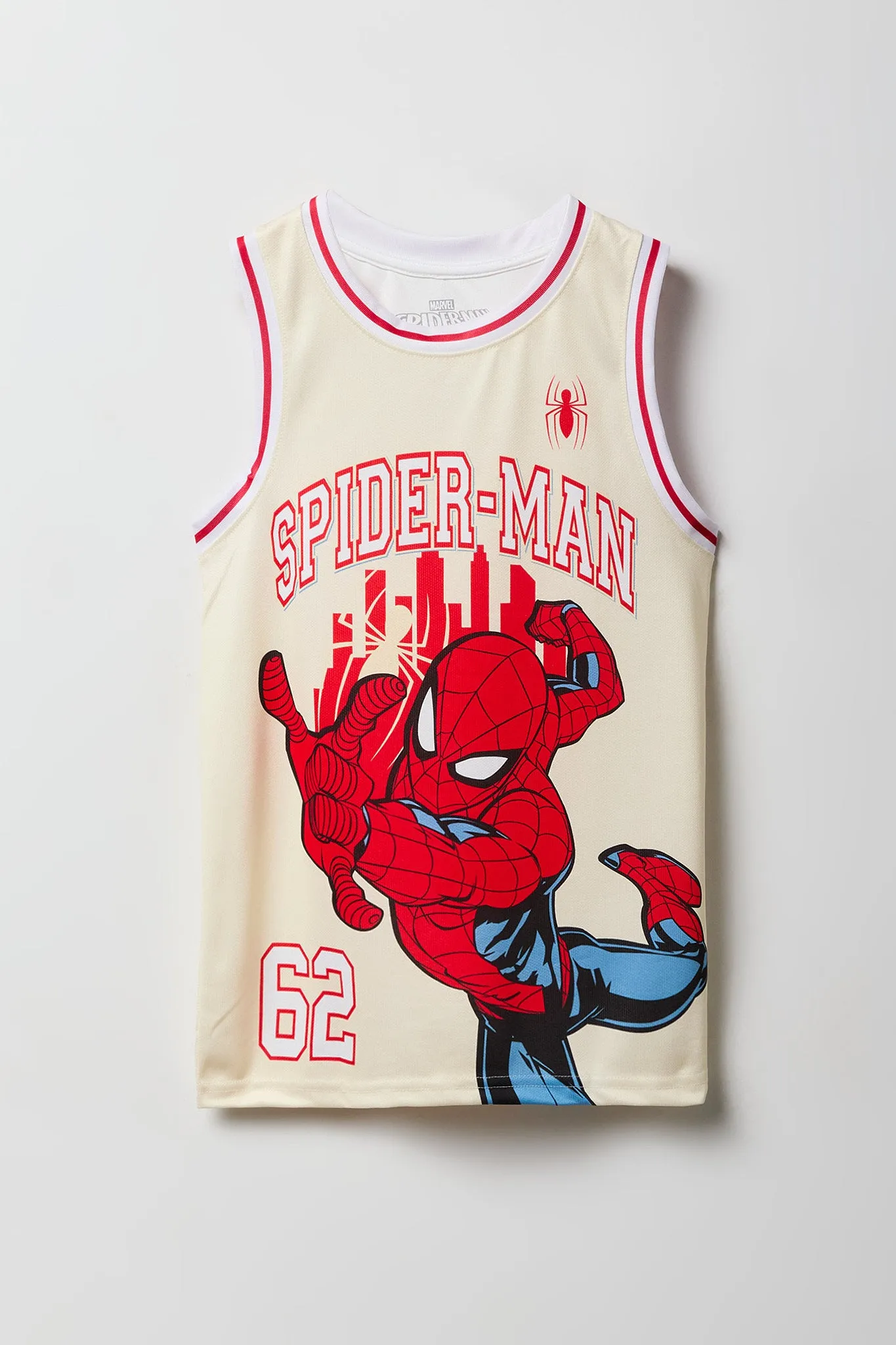 Boys Spiderman Graphic Active Jersey sold by Urban Planet