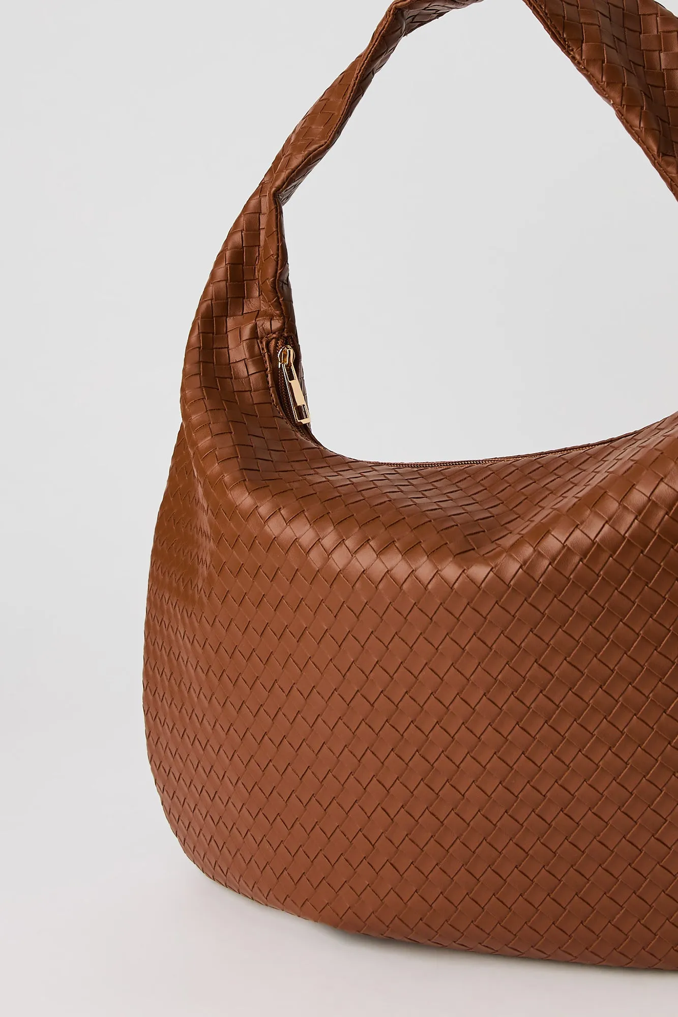 Faux Leather Woven Hobo Bag sold by Urban Planet product image thumbnail 3