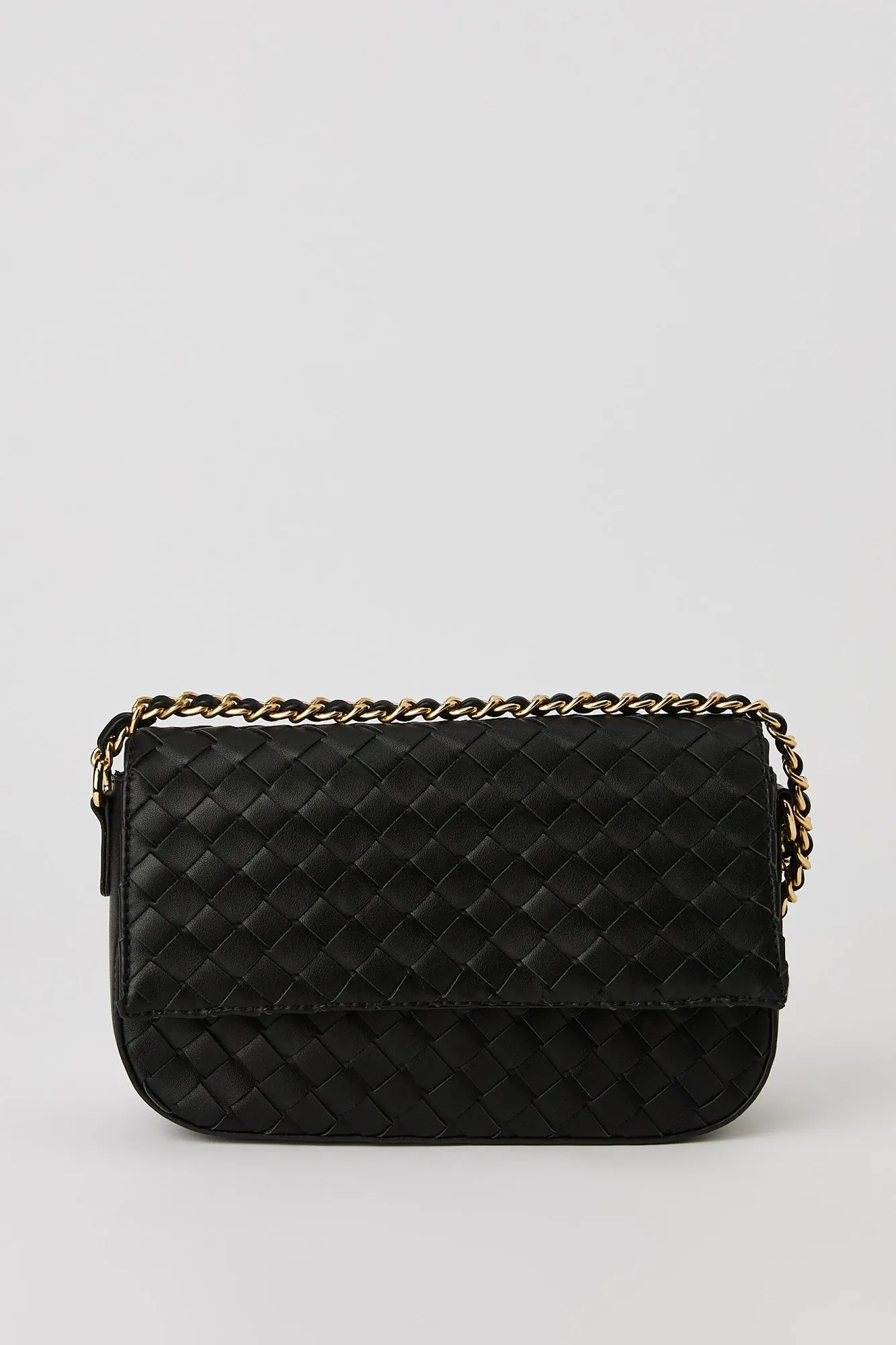 Faux Leather Woven Crossbody Purse sold by Urban Planet product image thumbnail 4