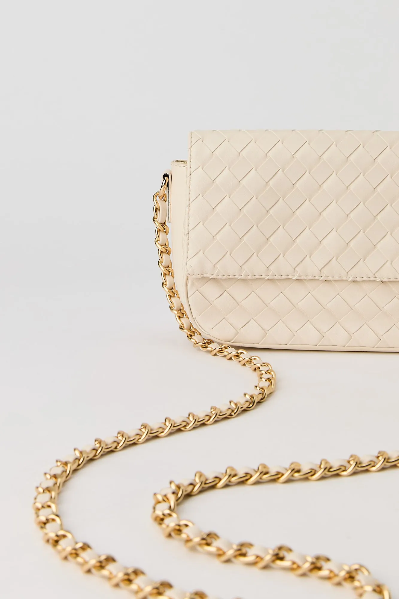 Faux Leather Woven Crossbody Purse sold by Urban Planet product image thumbnail 3