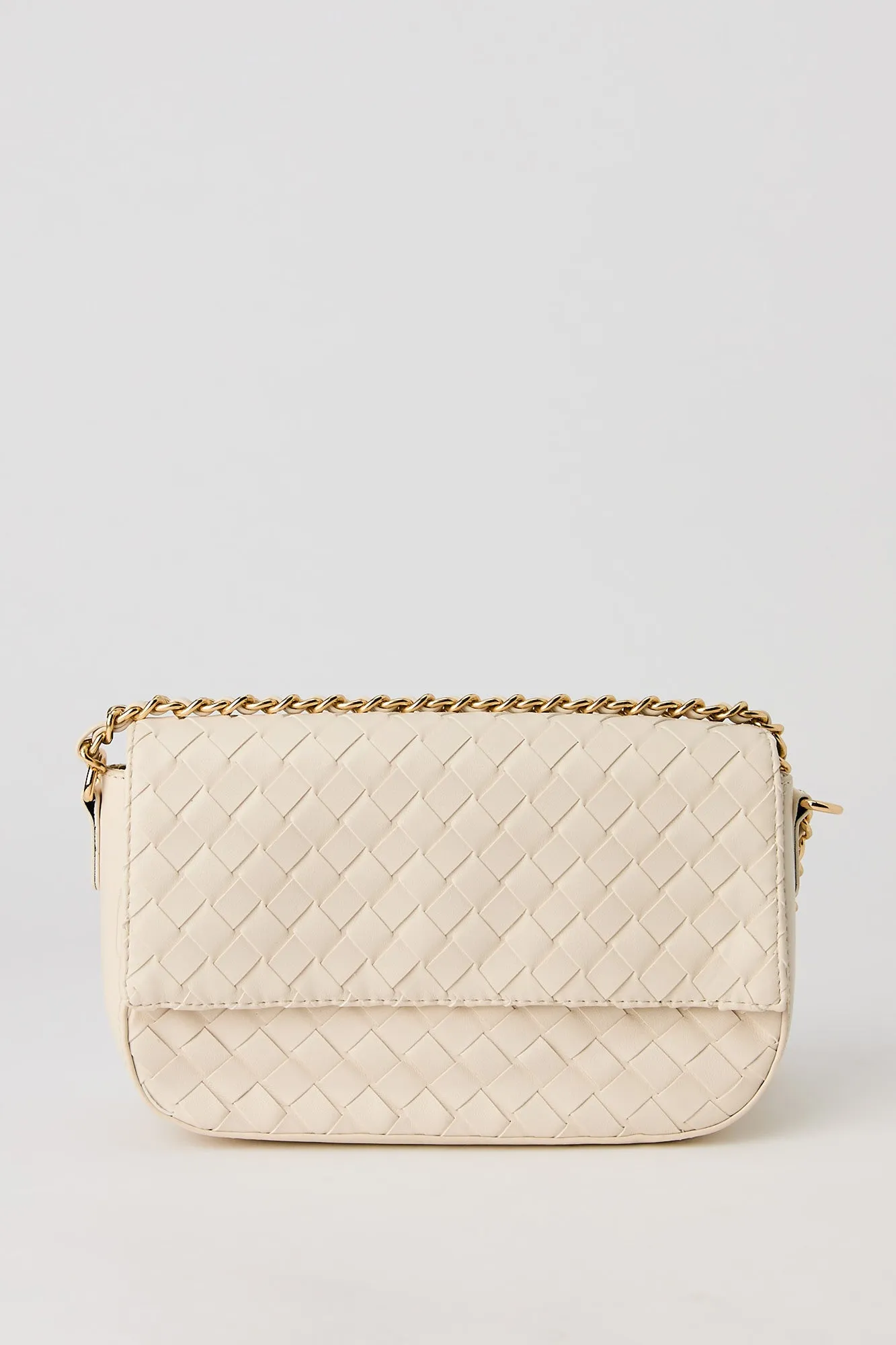 Faux Leather Woven Crossbody Purse sold by Urban Planet