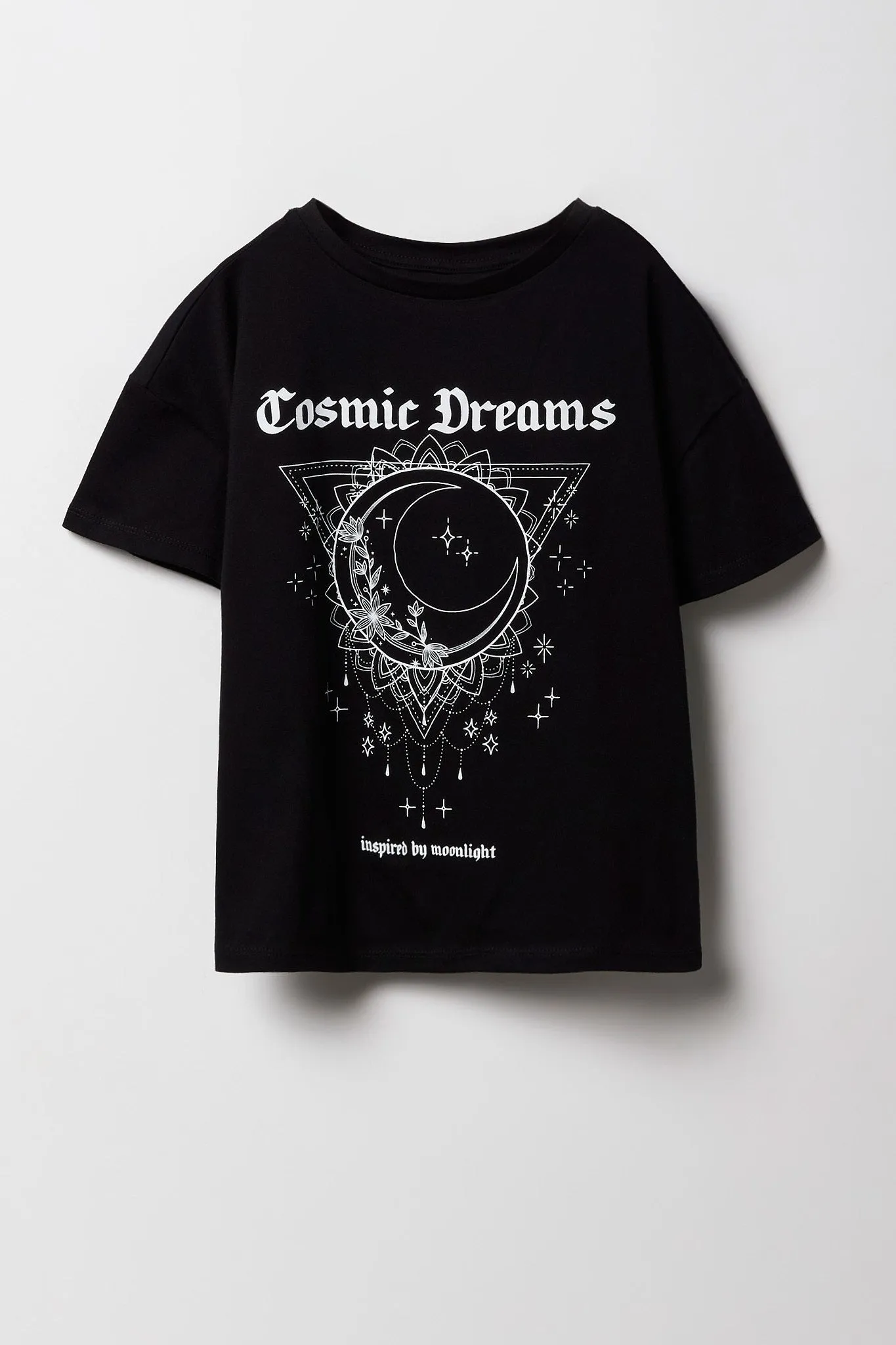 Girls Oversized Cosmic Graphic T-Shirt sold by Urban Planet product image thumbnail 3
