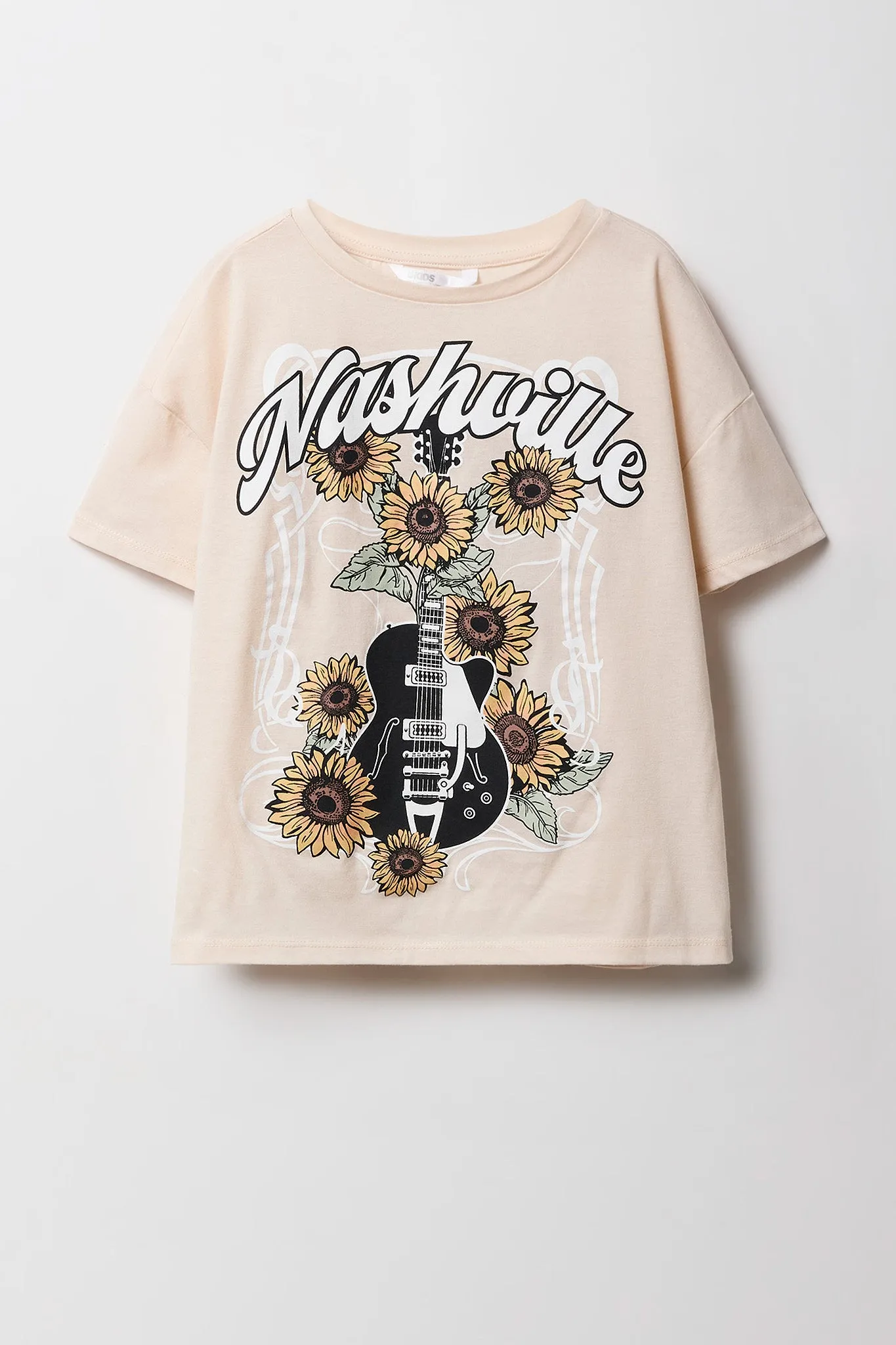 Girls Oversized Nashville Graphic T-Shirt sold by Urban Planet