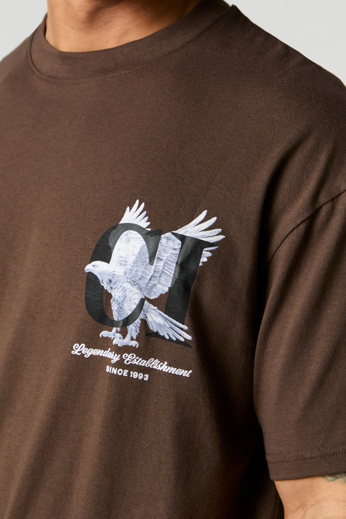 T-shirt ample à imprimé Criminal Intent sold by Urban Planet product image thumbnail 4