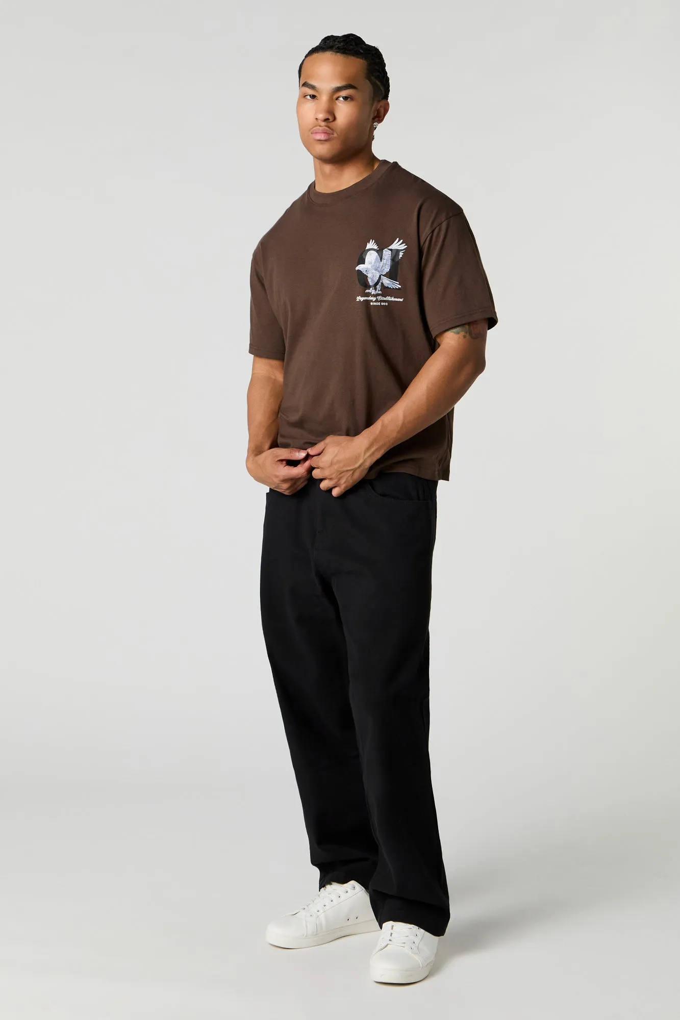 T-shirt ample à imprimé Criminal Intent sold by Urban Planet product image thumbnail 3