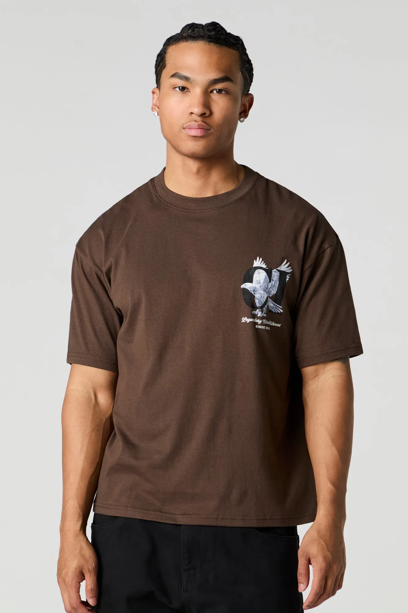 T-shirt ample à imprimé Criminal Intent sold by Urban Planet