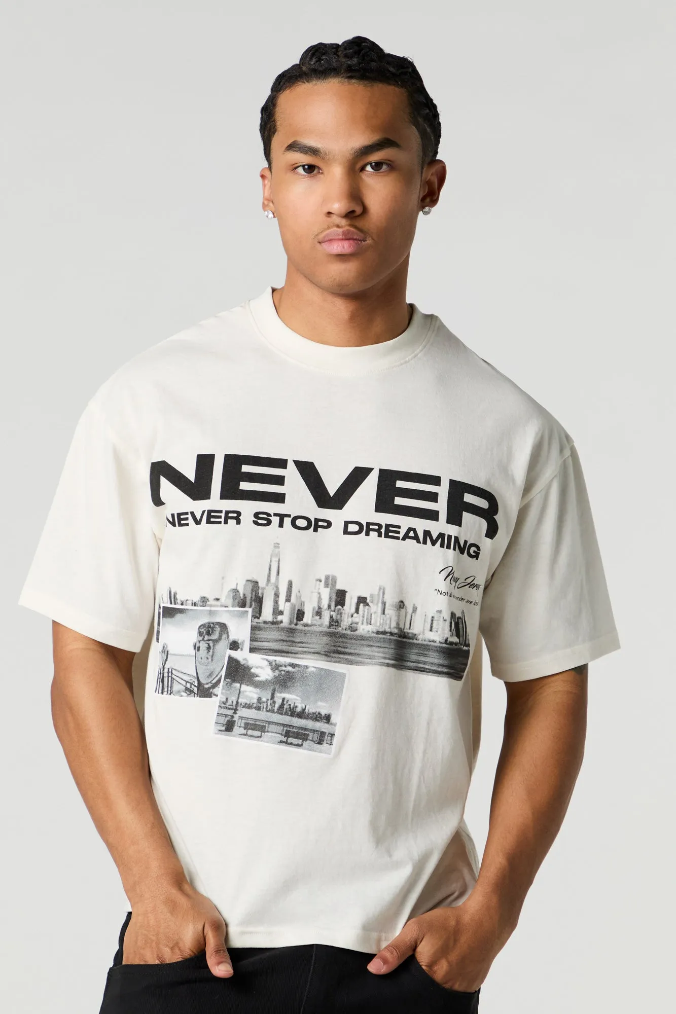 T-shirt ample à imprimé Never Stop Dreaming sold by Urban Planet