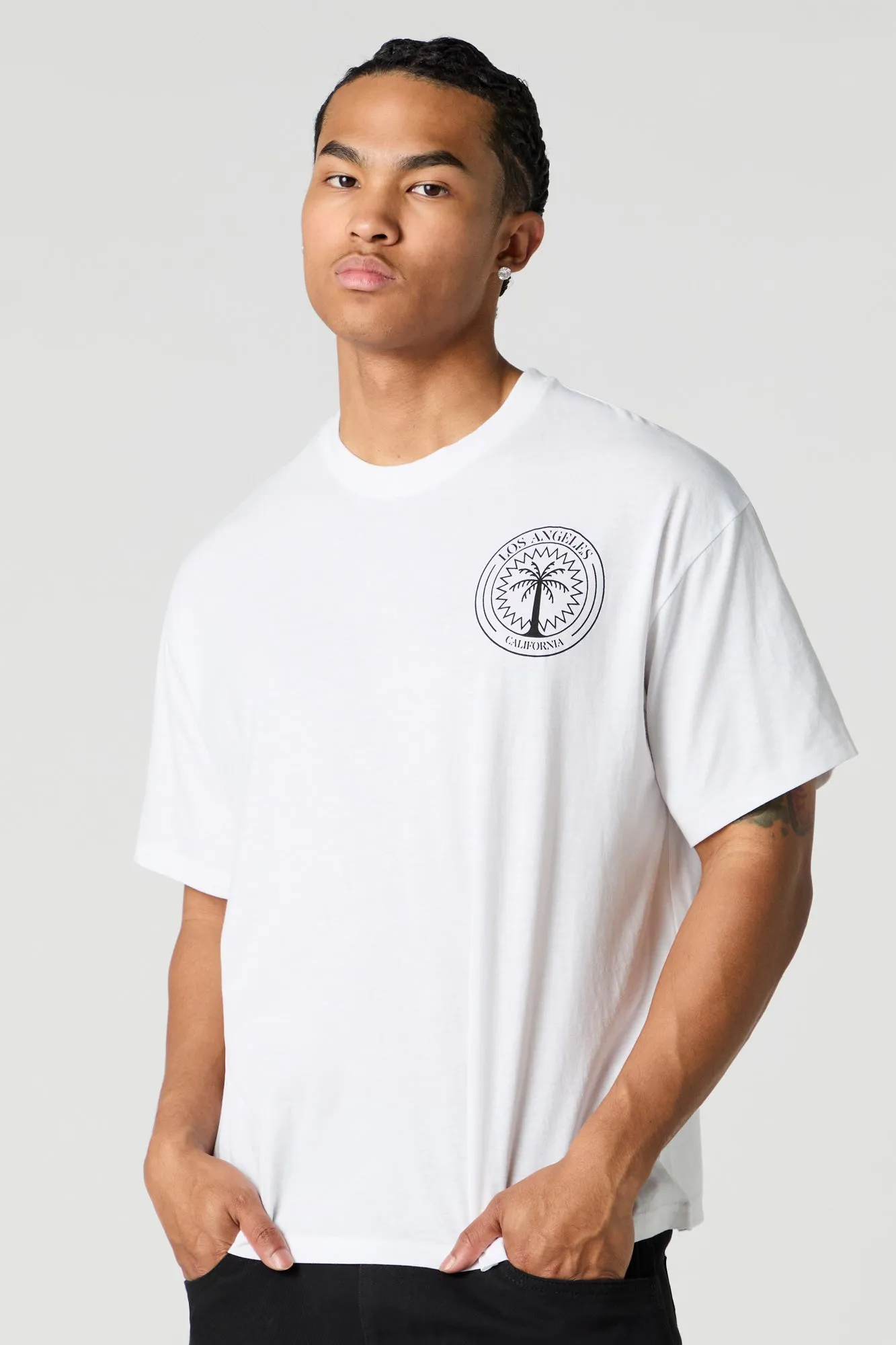 T-shirt ample à imprimé LA California sold by Urban Planet