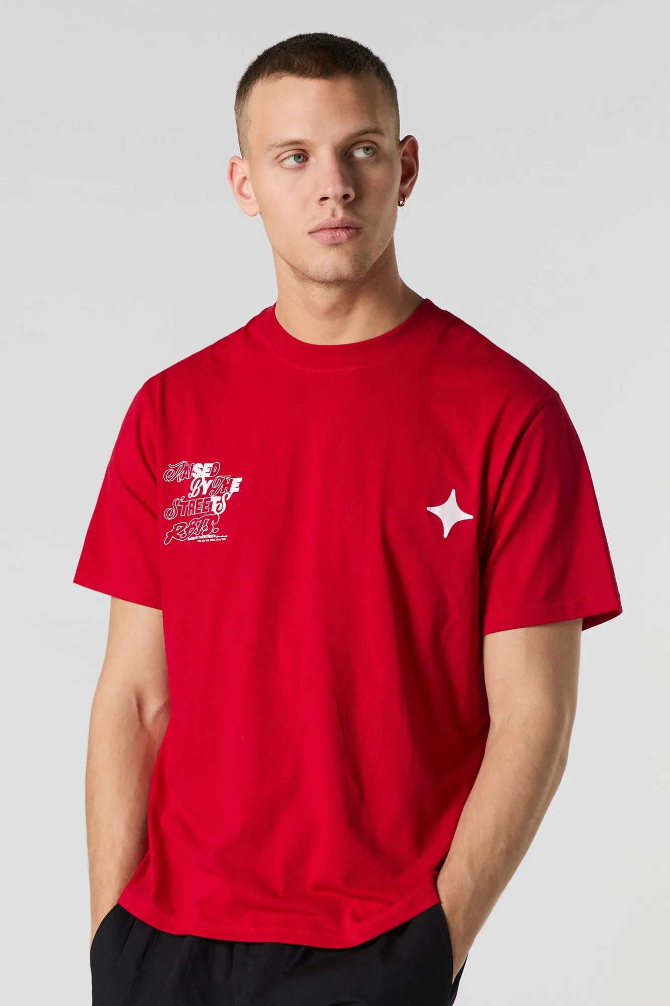 T-shirt à imprimé Raised by the Streets sold by Urban Planet