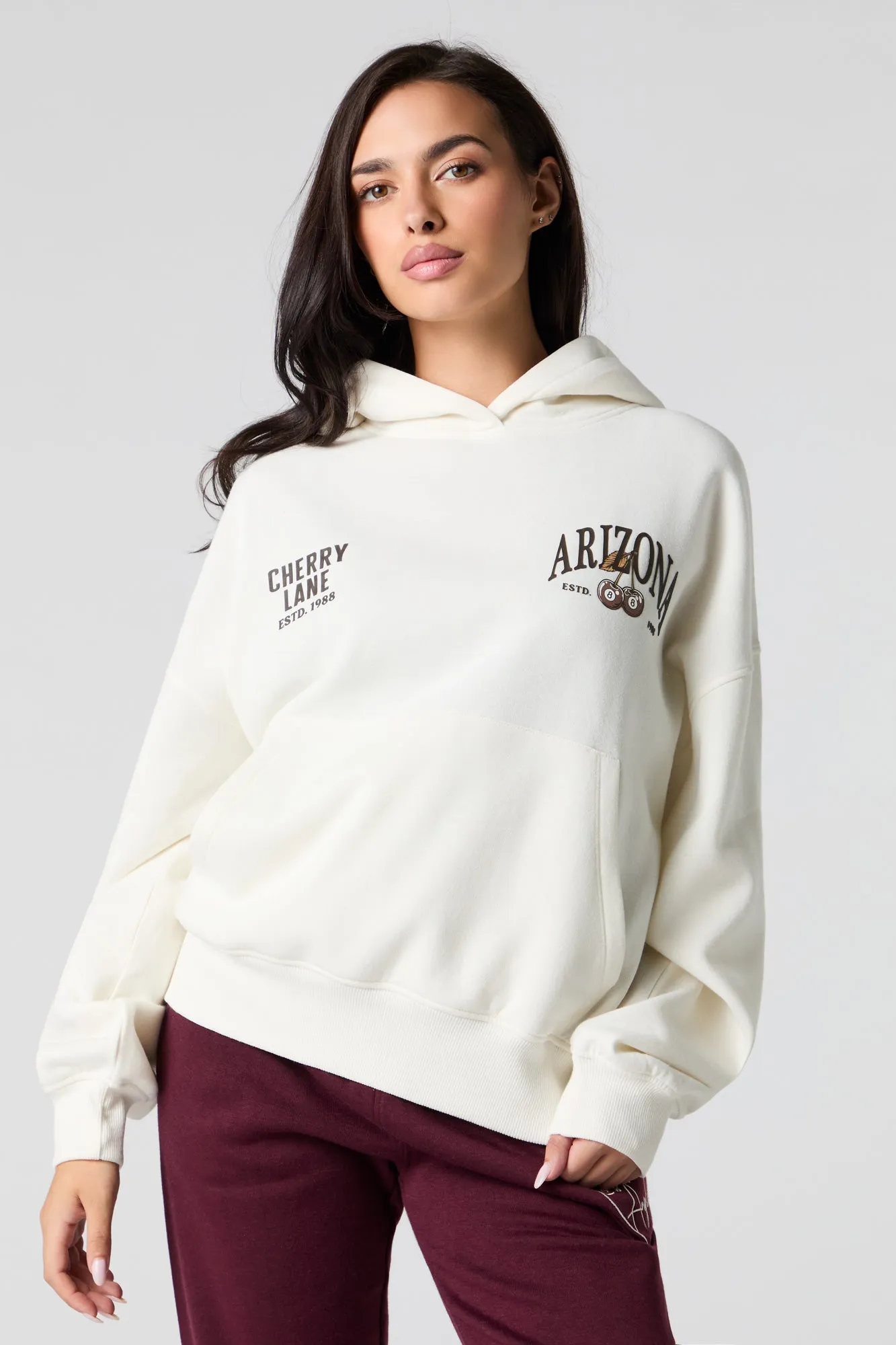 Arizona HD Print Boxy Fleece Hoodie sold by Urban Planet product image thumbnail 2