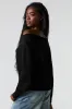 Jacquard Knit Off Shoulder Sweater sold by Urban Planet