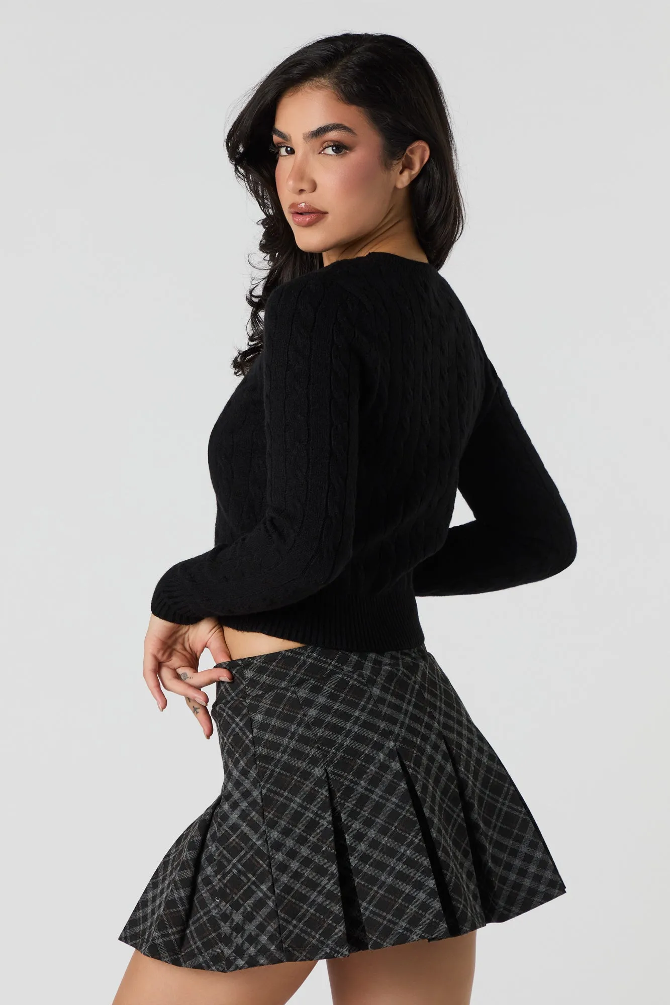 Plaid Pleated Mini Skort sold by Urban Planet product image thumbnail 2