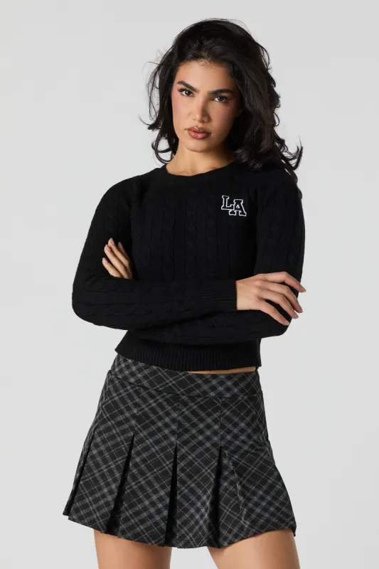 Plaid Pleated Mini Skort sold by Urban Planet