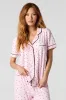 Button-Up T-Shirt & Pant 2 Piece Pajama Set sold by Urban Planet