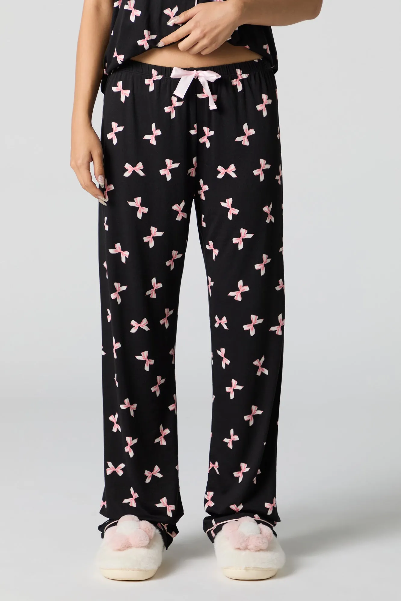 Ensemble-pyjama 2 pièces t-shirt boutonné et pantalon sold by Urban Planet product image thumbnail 4