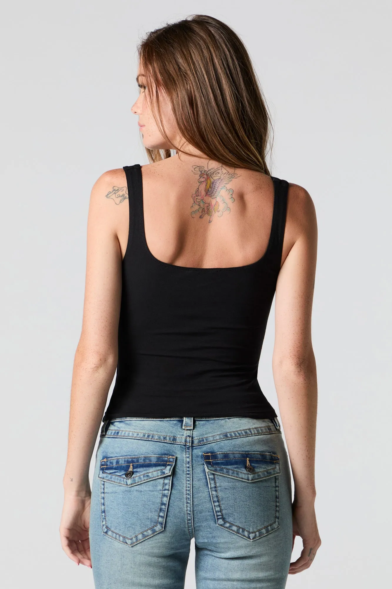 Contour Square Neck Tank sold by Urban Planet product image thumbnail 5