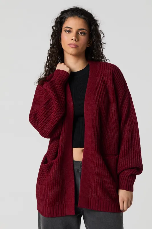 Sweater Knit Open Front Cardigan sold by Urban Planet