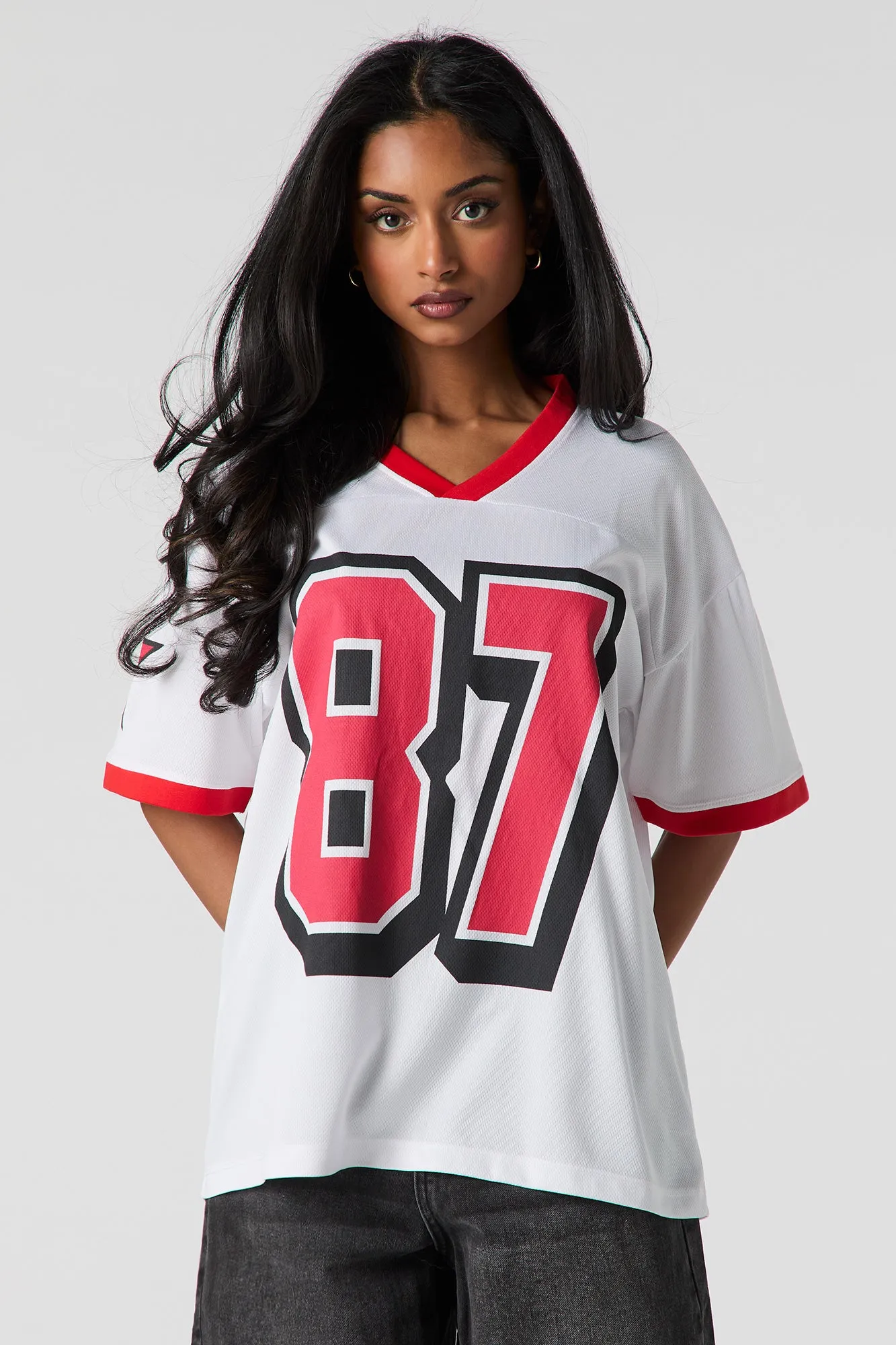 Graphic Mesh Oversized Jersey sold by Urban Planet product image thumbnail 5