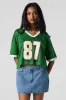 Graphic Mesh Cropped Jersey sold by Urban Planet