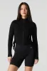 Active Ribbed Zip-Up Long Sleeve Top sold by Urban Planet