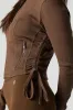 Active Ribbed Zip-Up Long Sleeve Top sold by Urban Planet