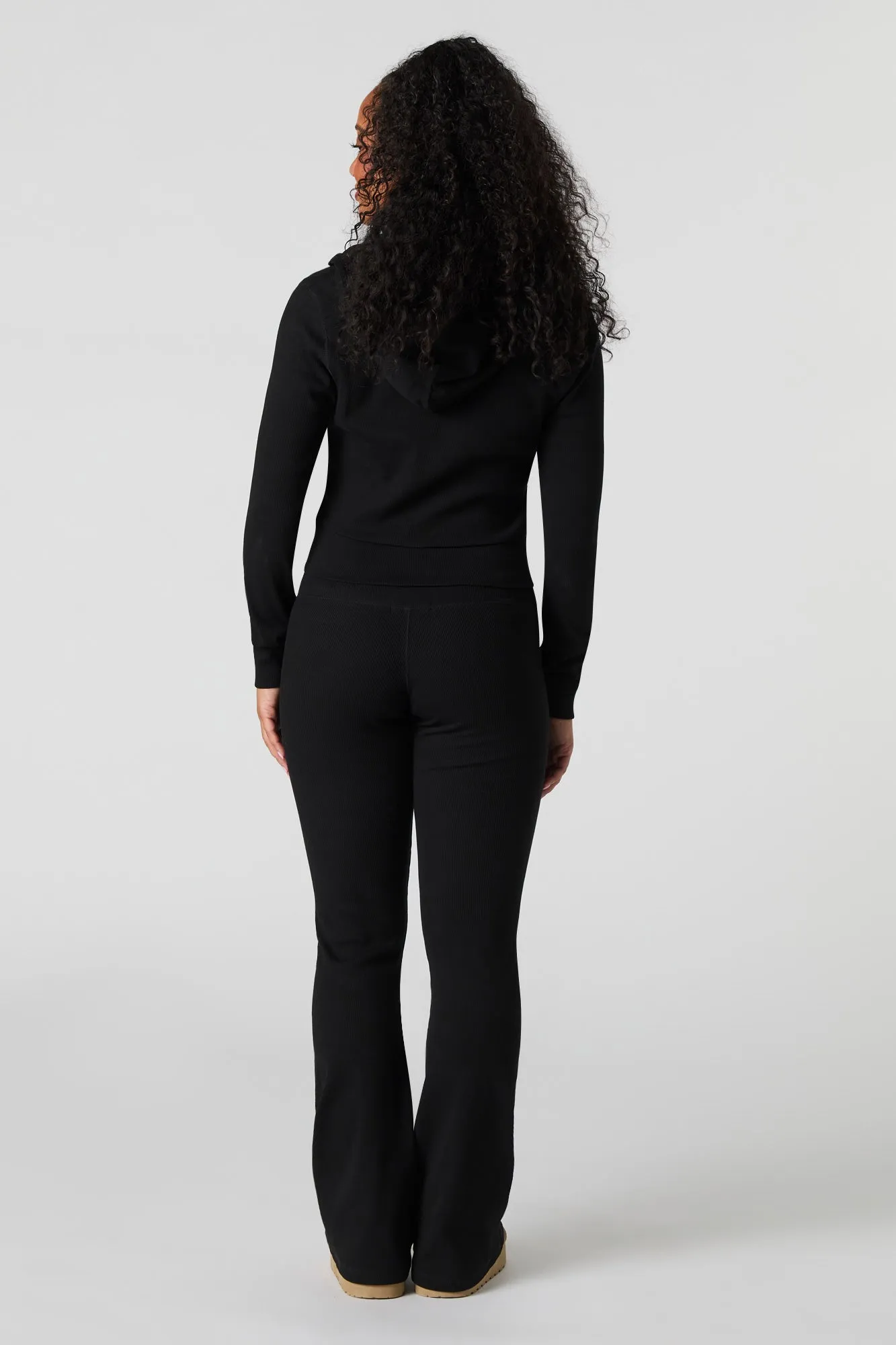 Legging côtelé évasé à taille en V sold by Urban Planet product image thumbnail 4