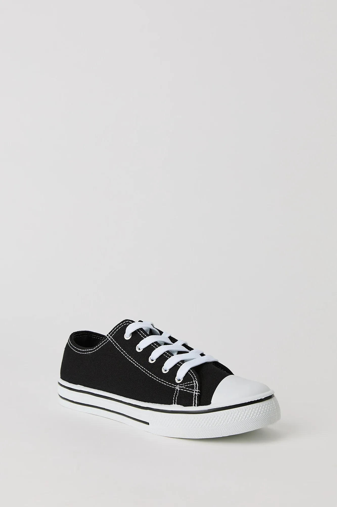 Girls Canvas Low Top Lace Up Sneaker sold by Urban Planet product image thumbnail 3